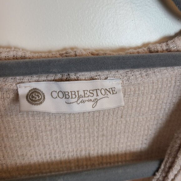 COBBLESTONE LIVING: Italian Linen - Asymmetrical Bell-Sleeve - Abigail Top - Picture 8 of 11